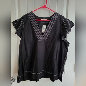 NWT Loft Flutter Sleeve Plus Size Blouse XXL